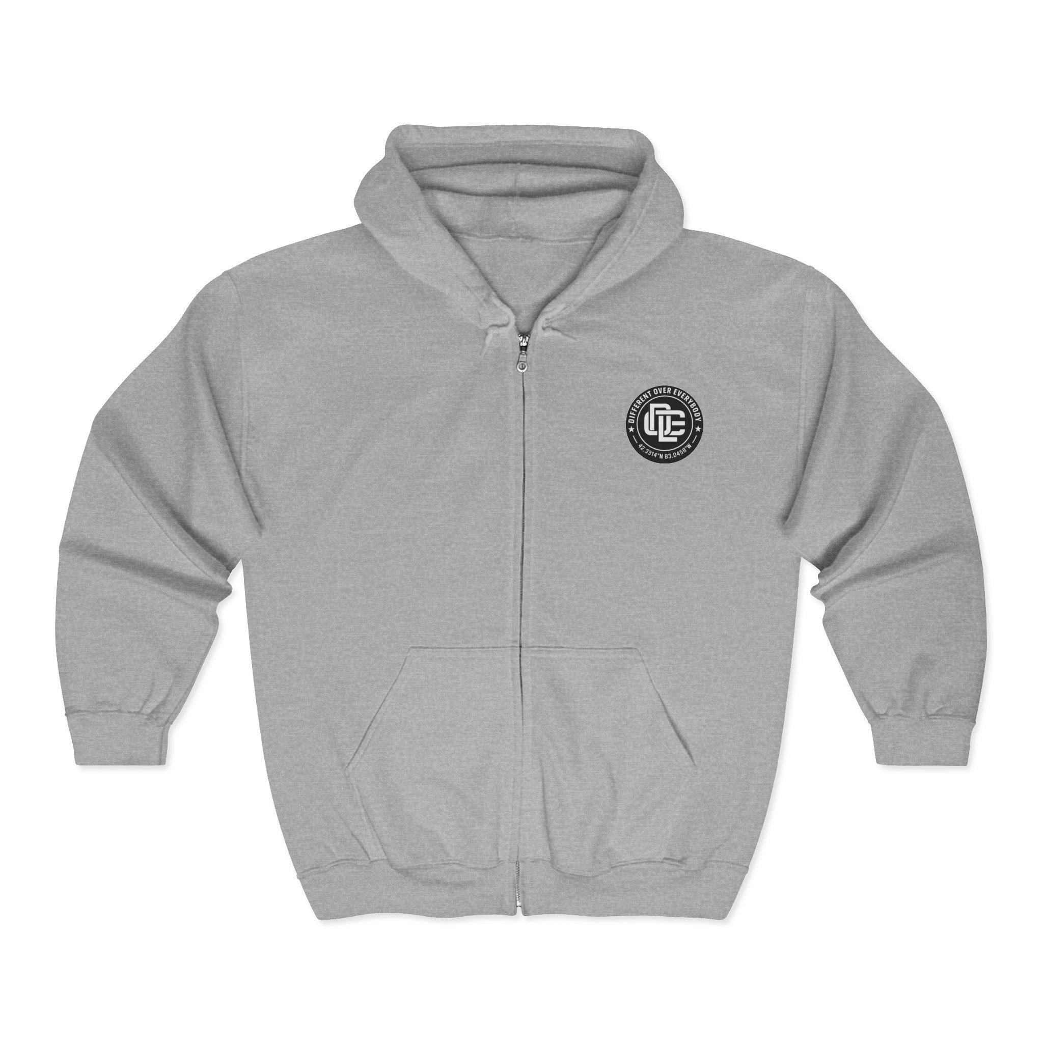 Classic Zip Up Hoodie – Different Over Everybody