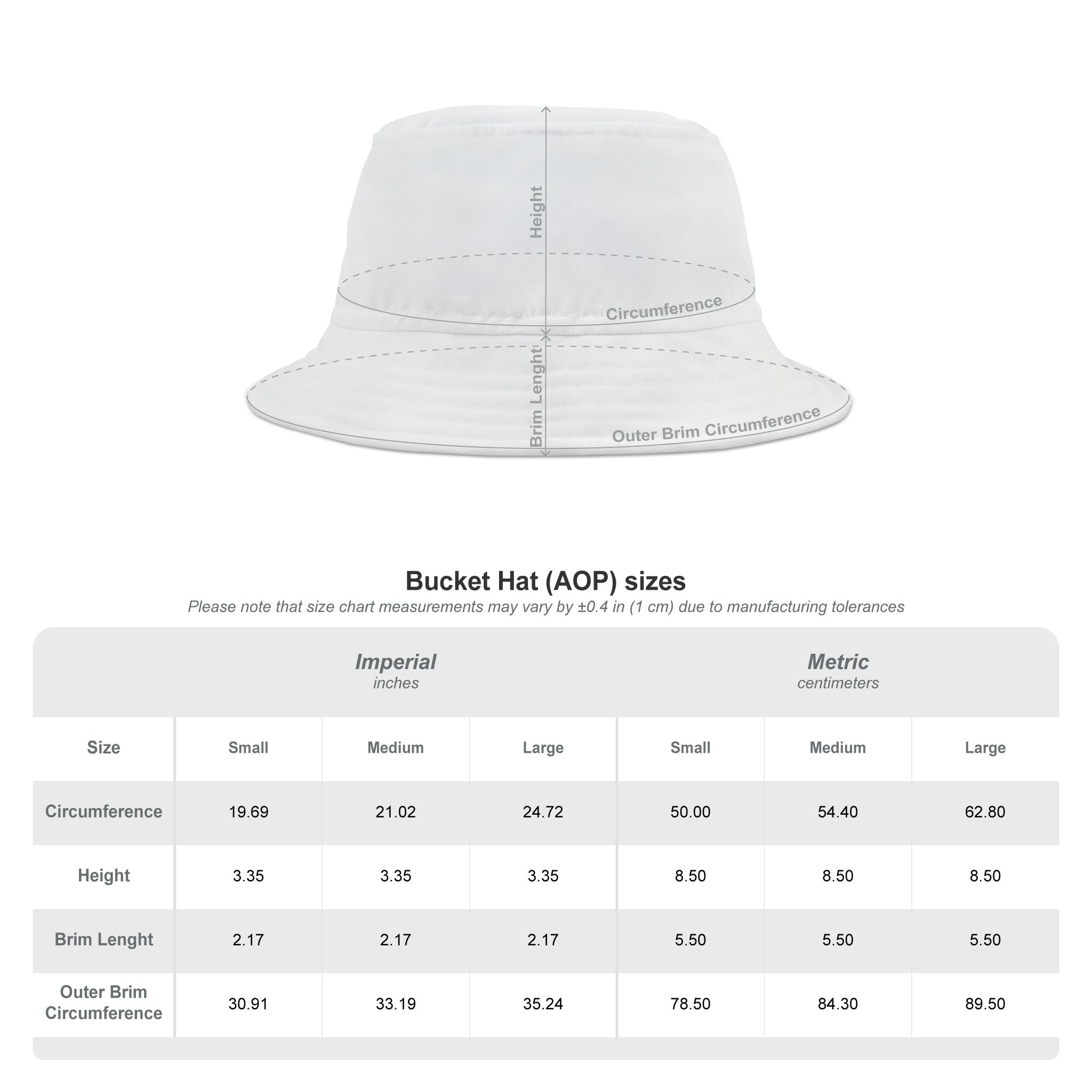 White Bucket Hat
