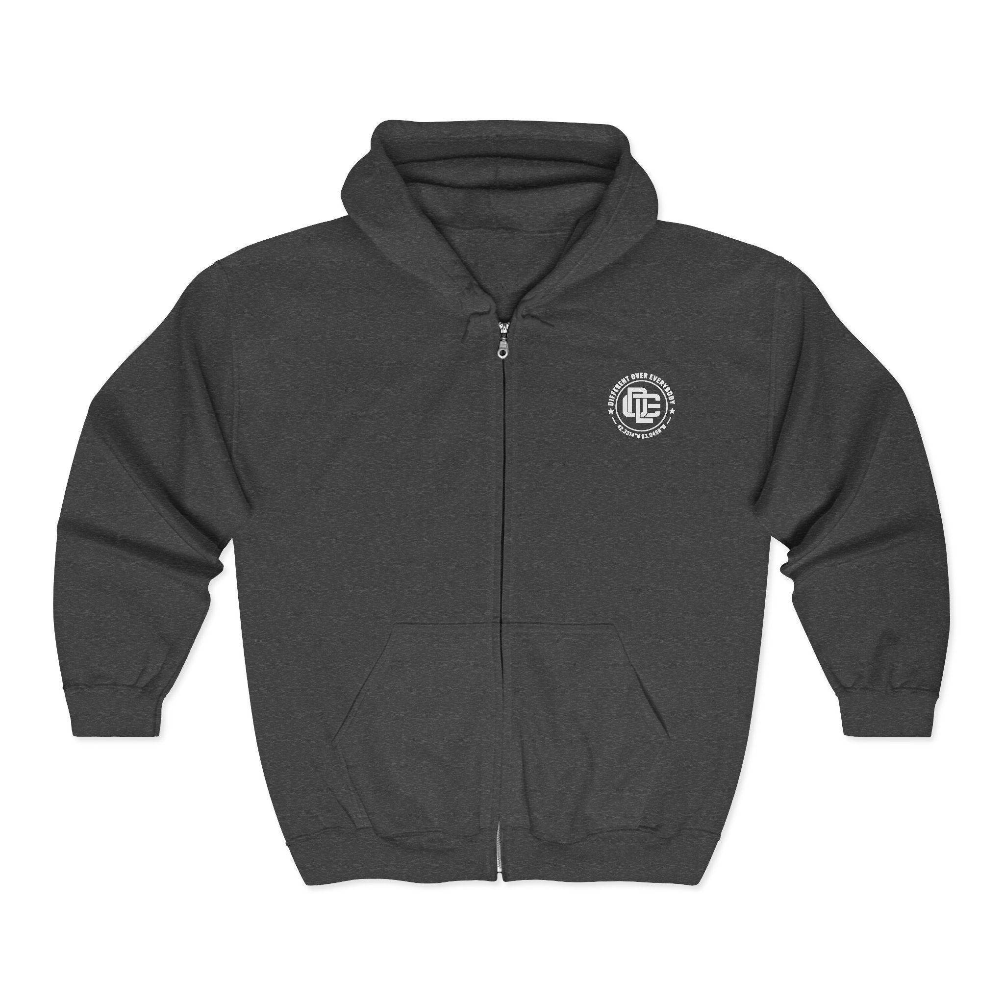 Classic Zip Up Hoodie – Different Over Everybody
