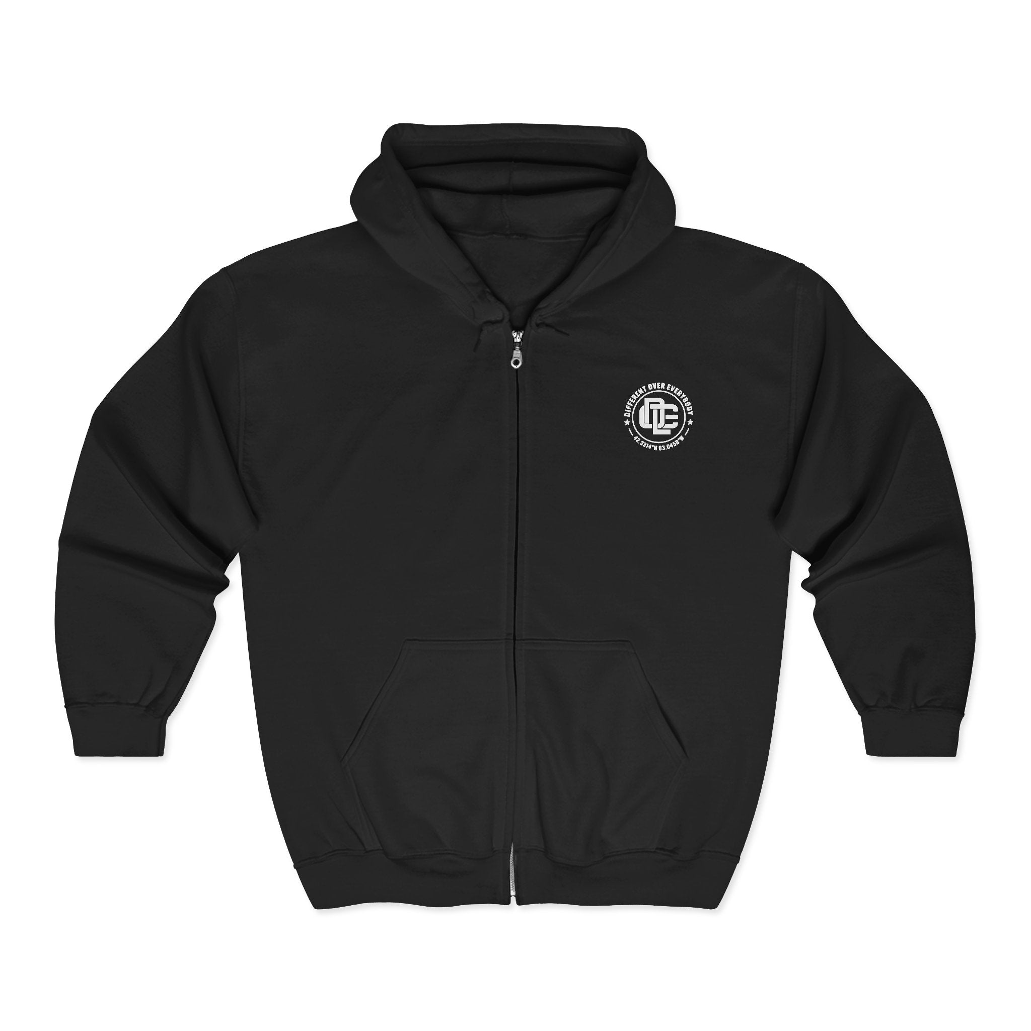 Classic Zip Up Hoodie – Different Over Everybody