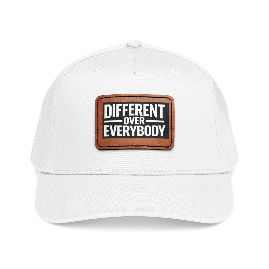 Mid Profile Baseball Cap with Leather Patch