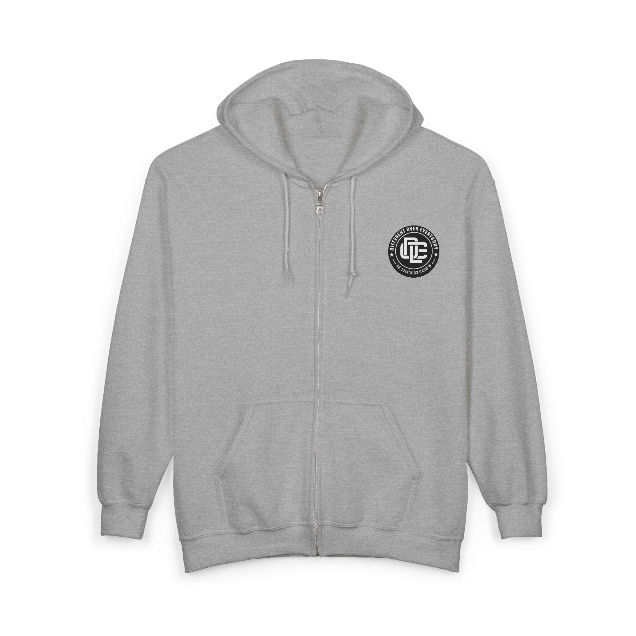 Classic Zip Up Hoodie – Different Over Everybody